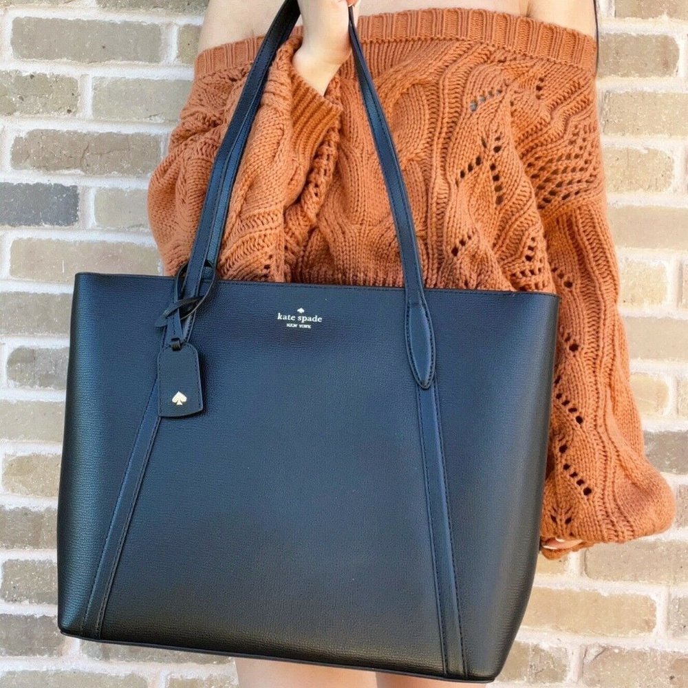 NWT Kate Spade Large Leather Top Zip Tote